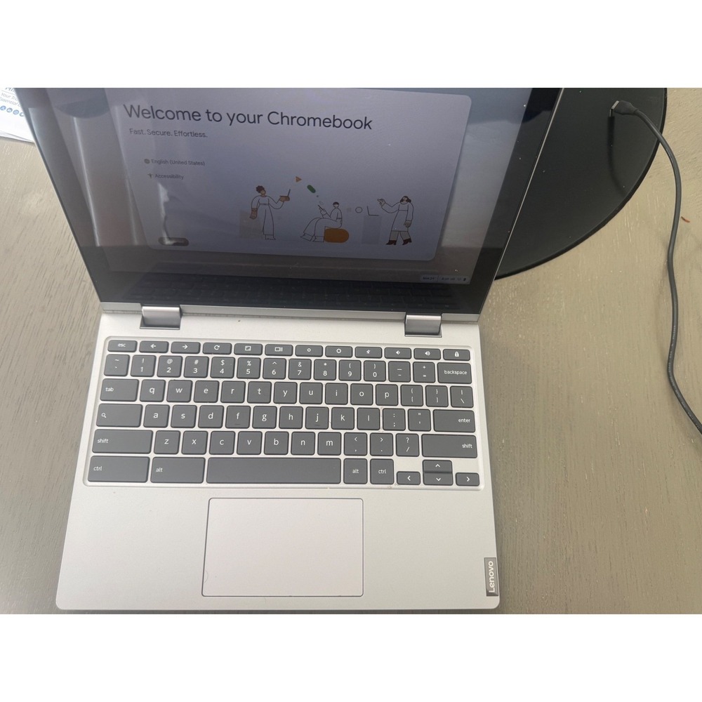 Lenovo Chromebook C340-11 Laptop 81TA 11.6" Touchscreen 2-in-1 Platinum Grey - Picture 3 of 8